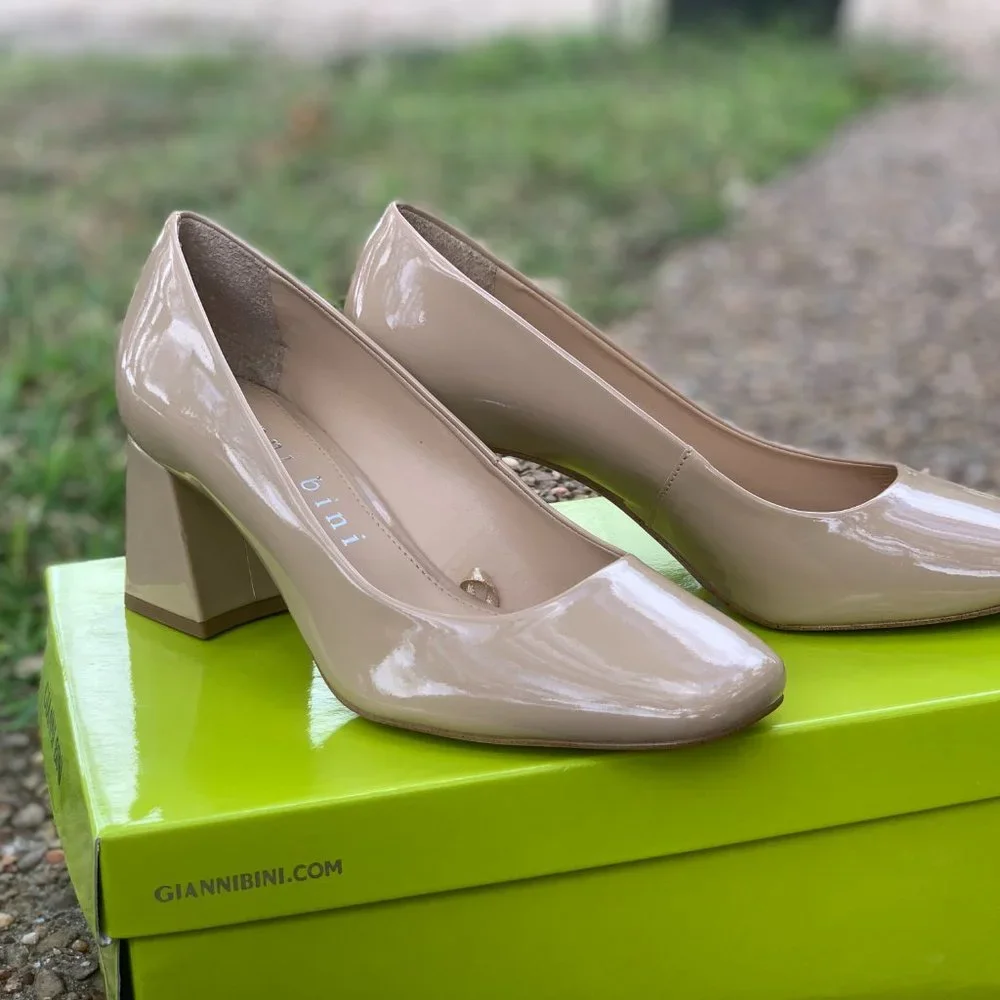 LIKE NEW!!! WORN ONCE! Gianni Bini Women's Block Heel Shoes - Picture 3 of 3